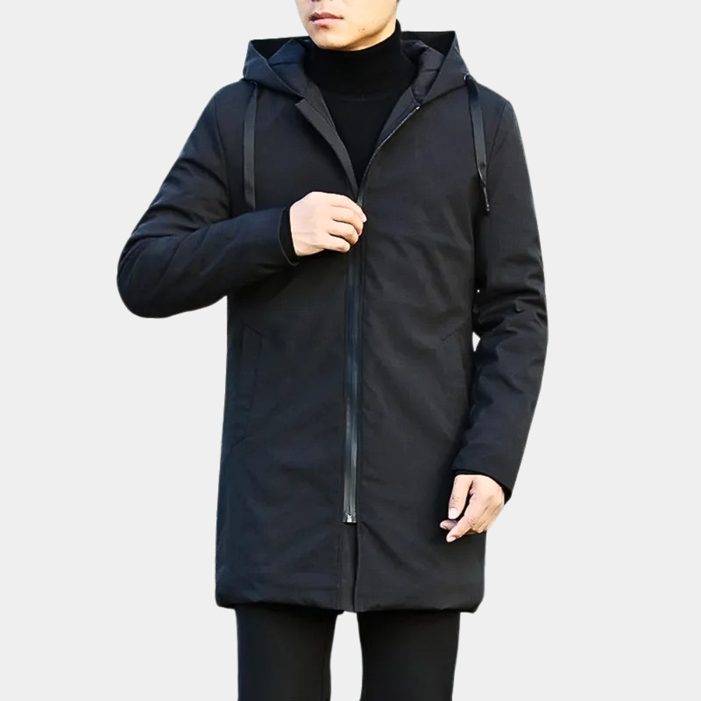 Chaqueta de invierno para hombre con capucha | Manga larga