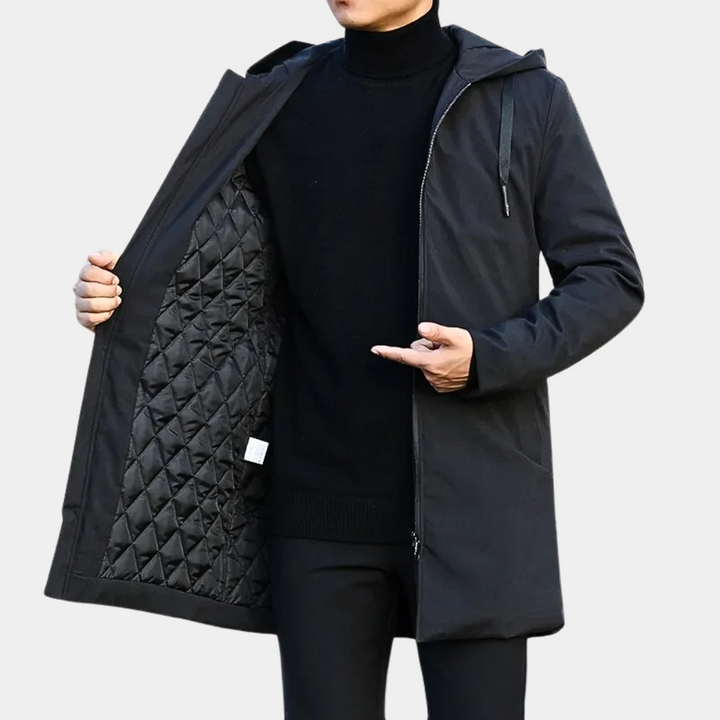 Chaqueta de invierno para hombre con capucha | Manga larga