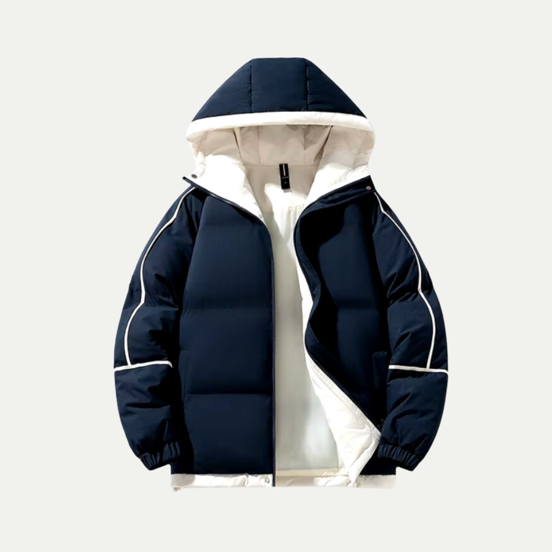 Francis Men's Padded Parka with Hood – Modern and Warm Winter Coat
