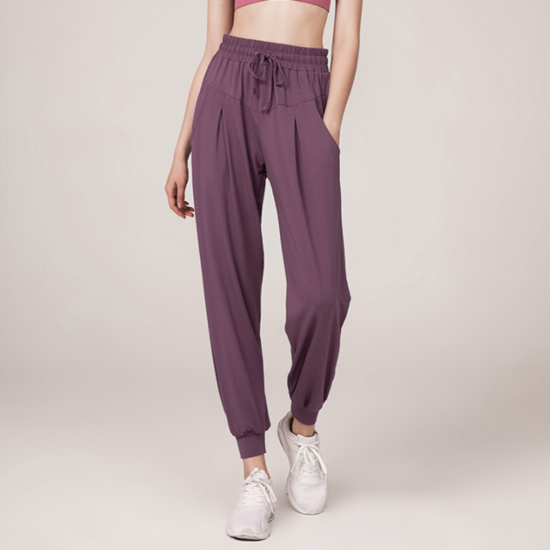 Pantalon de jogging décontracté pour femme | Taille haute