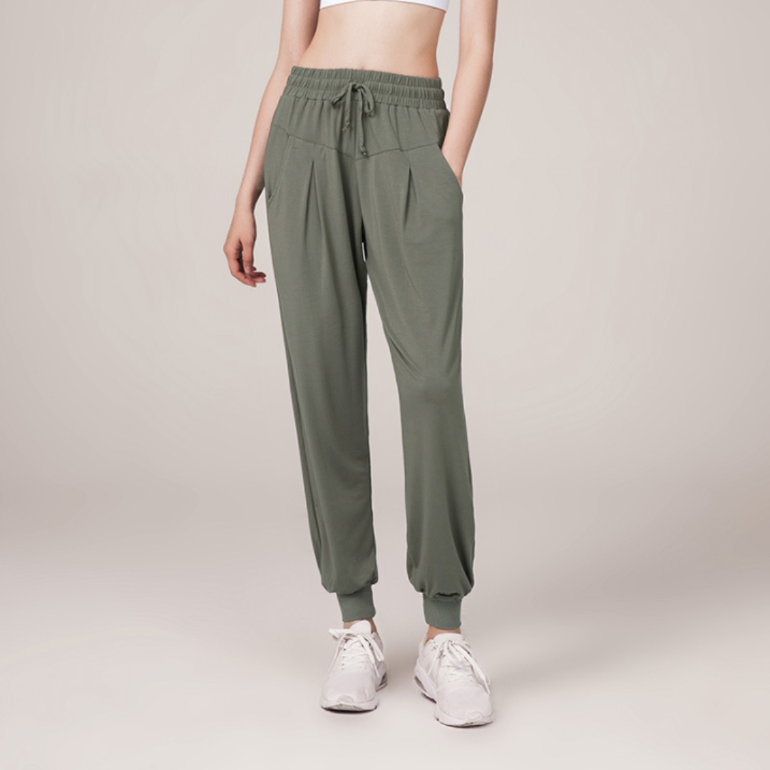 Pantalon de jogging décontracté pour femme | Taille haute