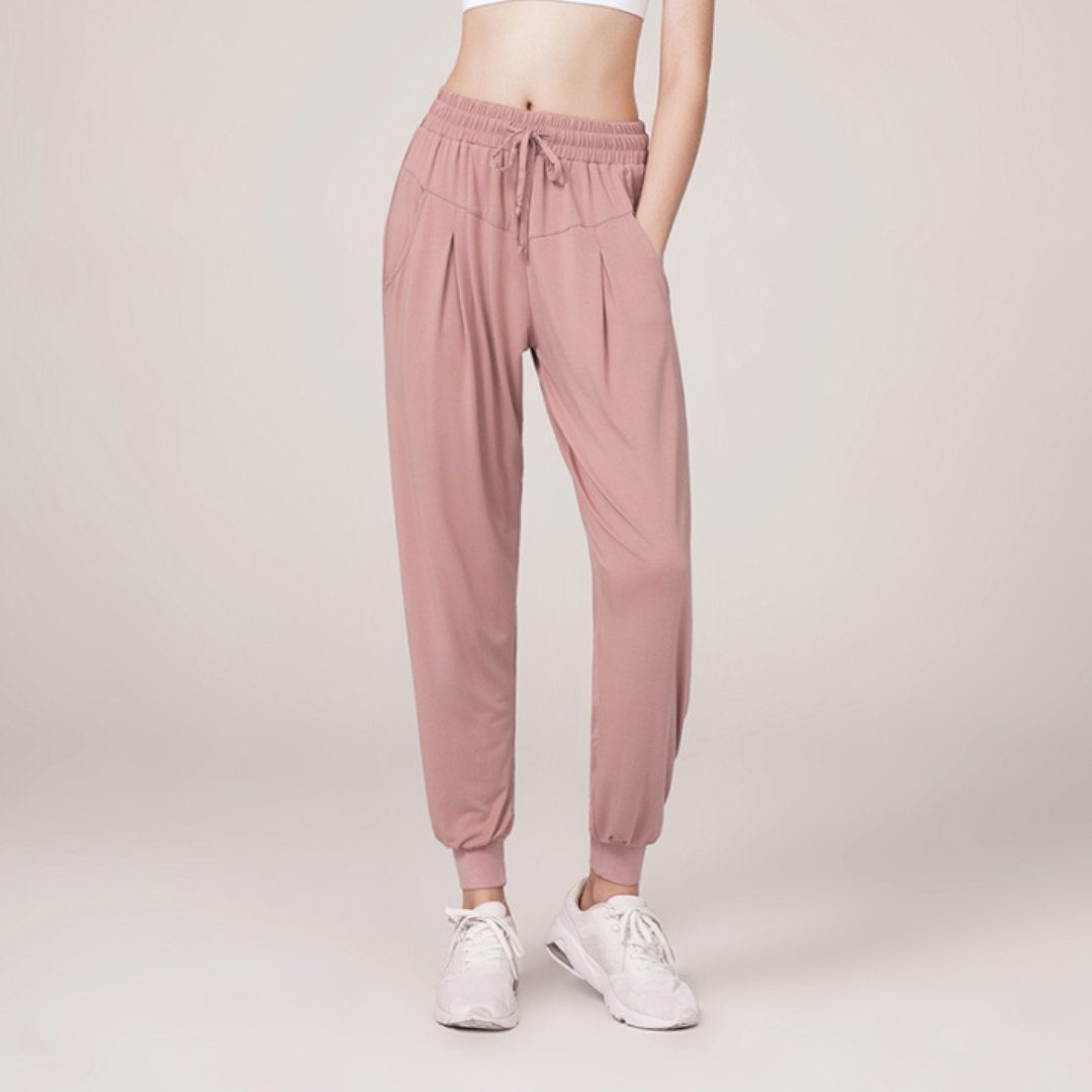 Pantalon de jogging décontracté pour femme | Taille haute
