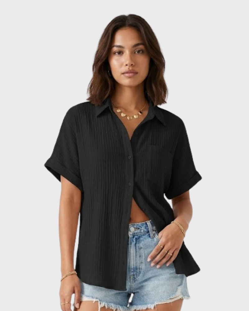 Jasmine Polo Donna Elegante – Maglia a Maniche Corte con Colletto Classico e Tasca