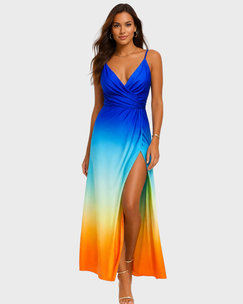 Vestido de Noche Aubrie para Mujer – Elegante, Con Abertura Refinada y Silueta Favorecedora