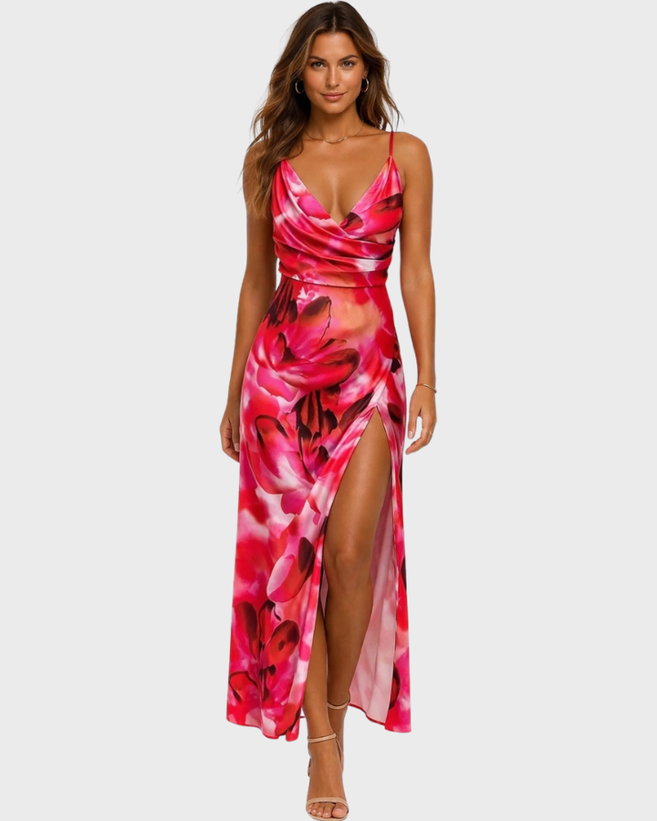 Vestido de Noche Aubrie para Mujer – Elegante, Con Abertura Refinada y Silueta Favorecedora
