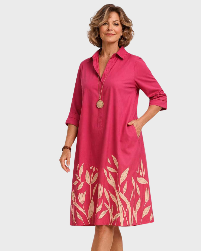 Casey Vestido Midi para Mujer – Corte Fluido, Elegancia Atemporal y Estilo Versátil