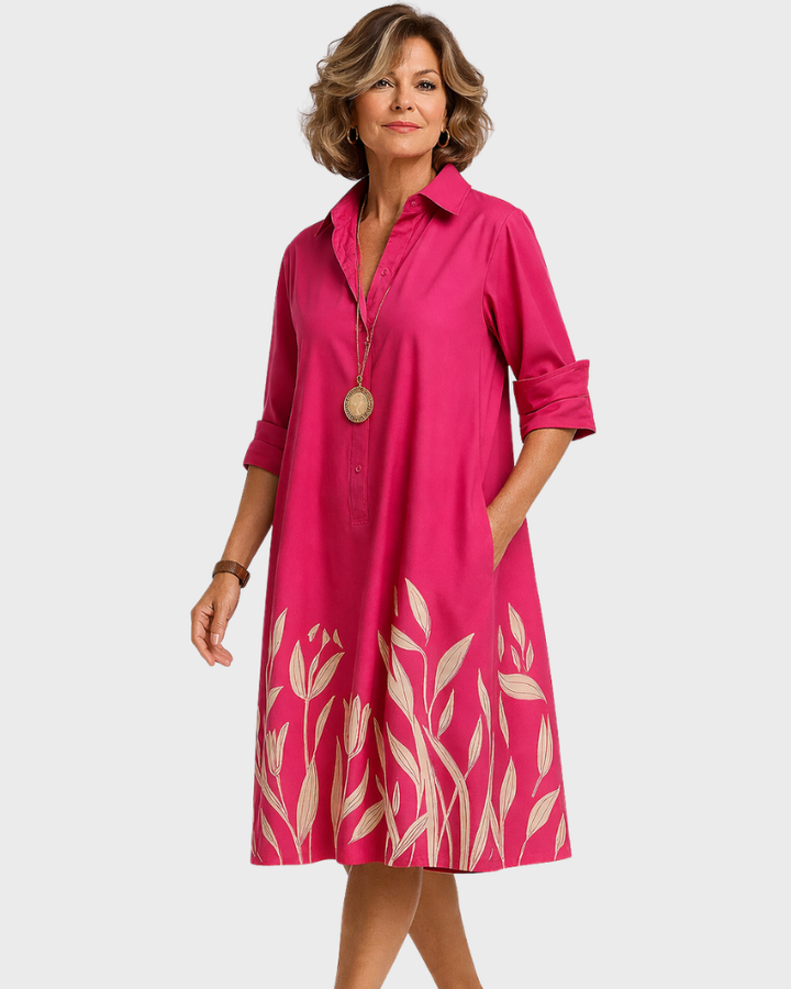 Casey Vestido Midi para Mujer – Corte Fluido, Elegancia Atemporal y Estilo Versátil