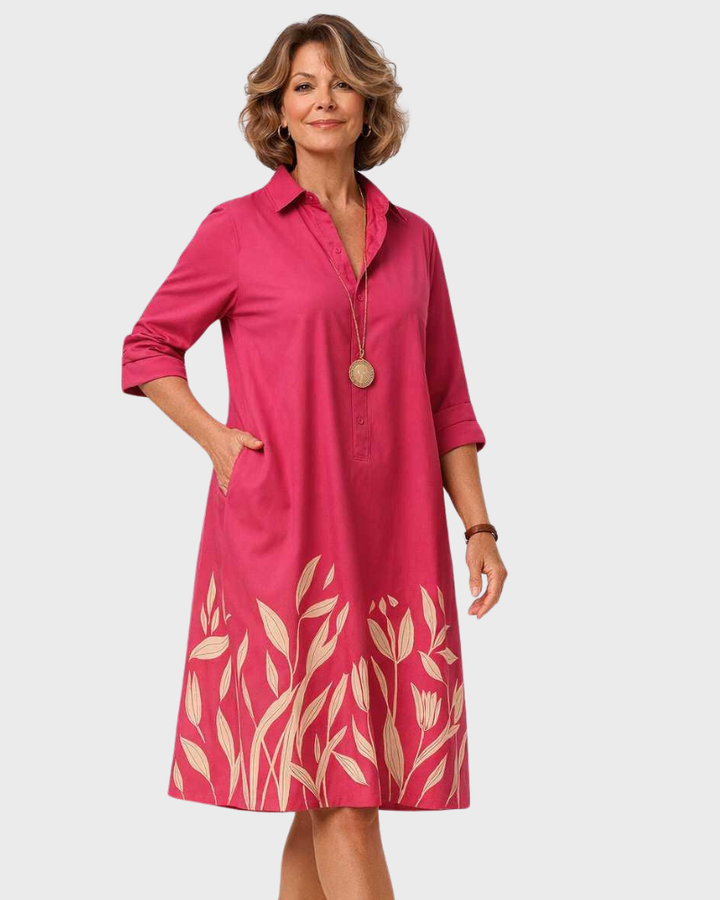 Casey Vestido Midi para Mujer – Corte Fluido, Elegancia Atemporal y Estilo Versátil