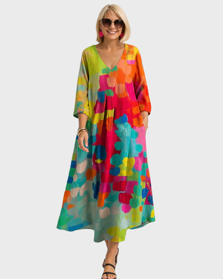 Vestido Anastasia para Mujer – Corte Fluido, Tejido Ligero y Estilo Elegante Primavera