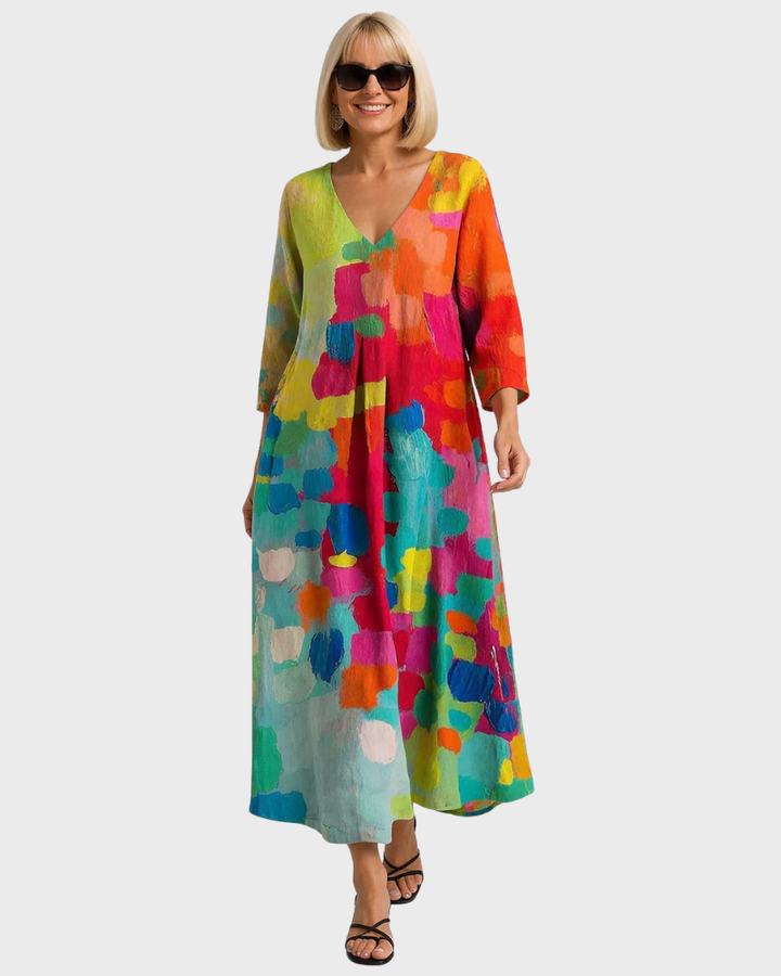 Vestido Anastasia para Mujer – Corte Fluido, Tejido Ligero y Estilo Elegante Primavera
