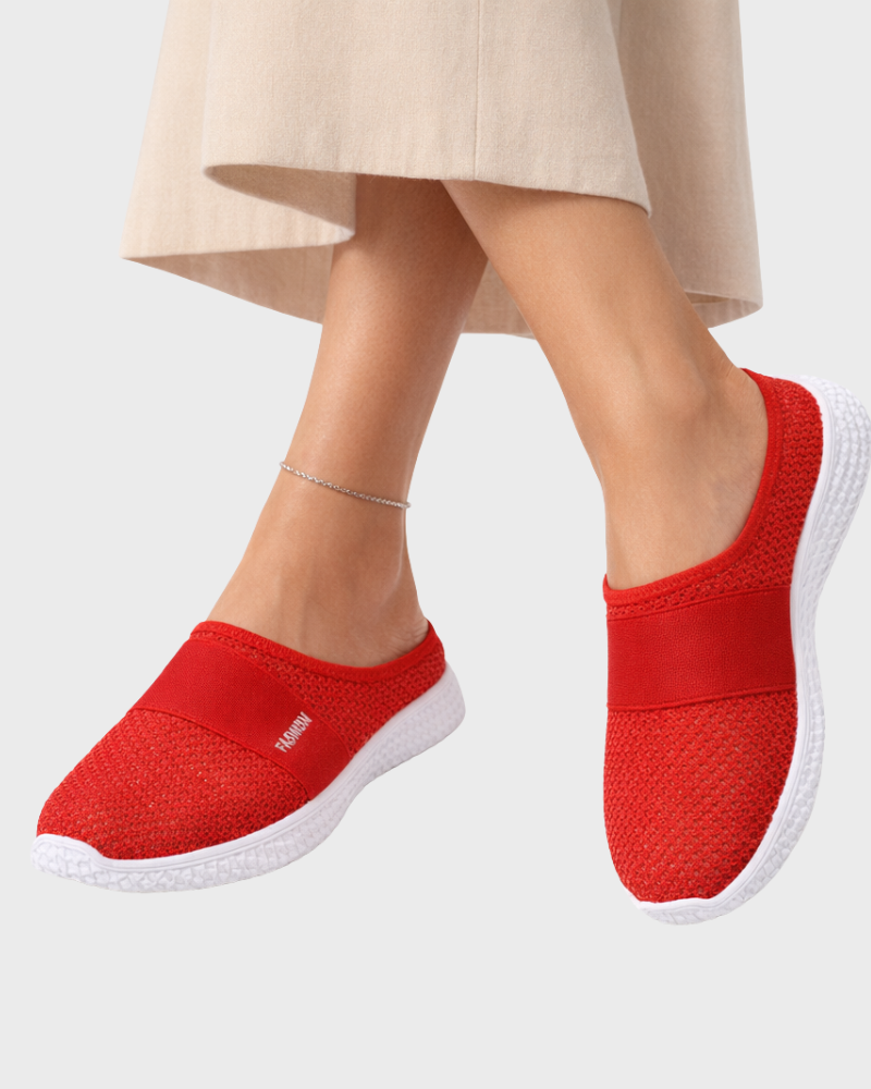 Matilda Slip-On Női Tornacipő – Tépeszáras, Légáteresztő Hálós és Párnázott Talpú Cipő