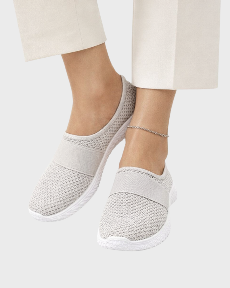 Matilda Slip-On Női Tornacipő – Tépeszáras, Légáteresztő Hálós és Párnázott Talpú Cipő