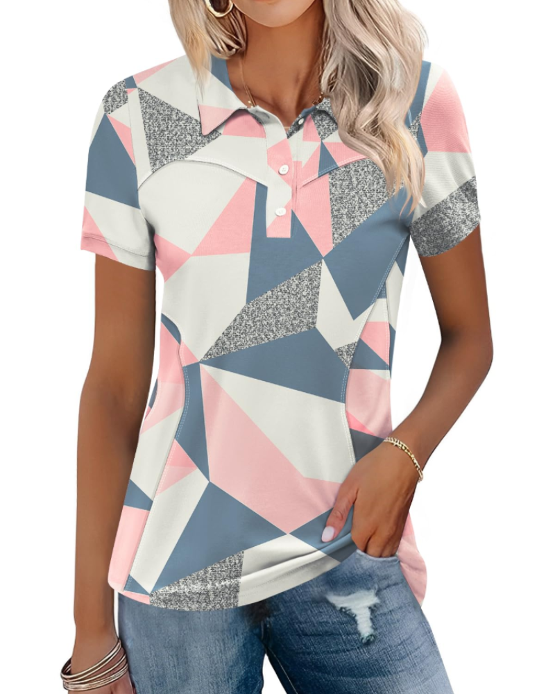 Elaya Damen Polo Sportlich – Atmungsaktives Baumwollshirt, Kurzarm, Golf & Freizeit