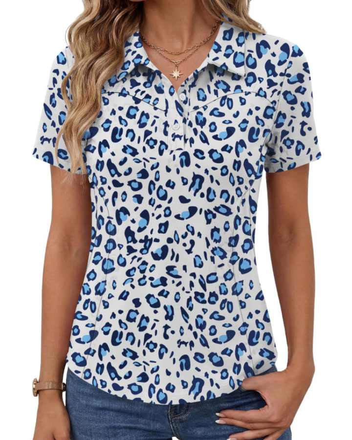 Elaya Damen Polo Sportlich – Atmungsaktives Baumwollshirt, Kurzarm, Golf & Freizeit