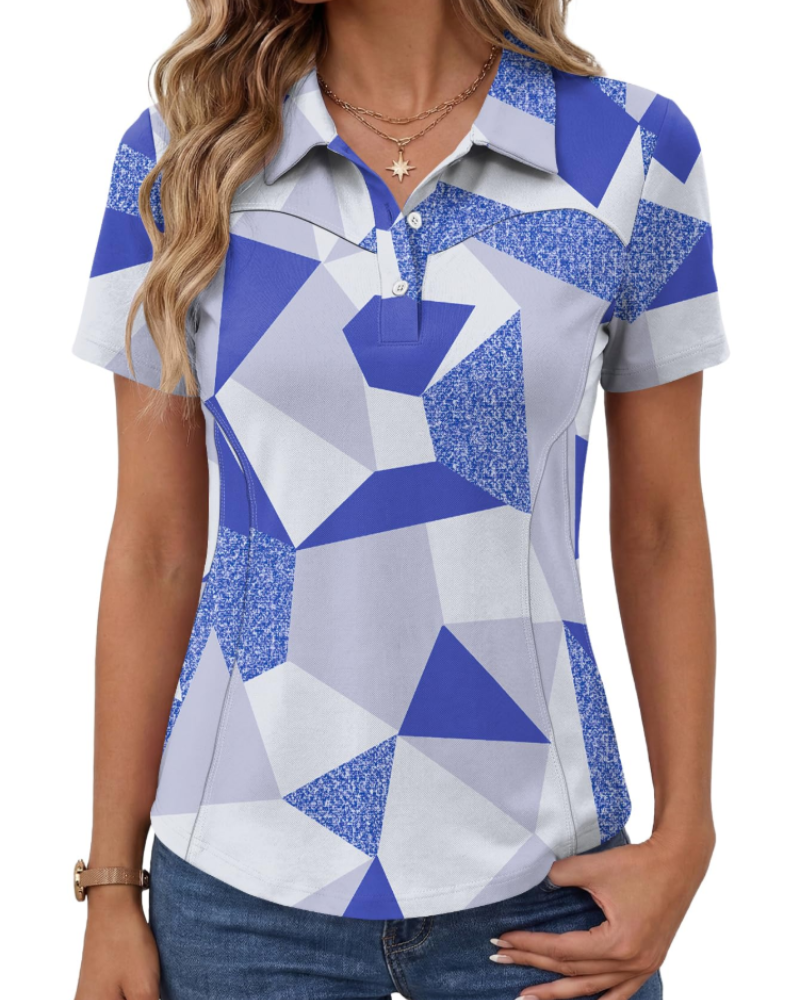 Elaya Damen Polo Sportlich – Atmungsaktives Baumwollshirt, Kurzarm, Golf & Freizeit