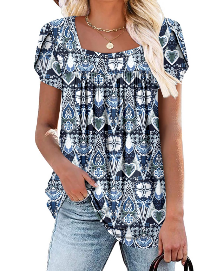 Velina Tunica Donna – Scollo Quadrato, Loose Fit & Blusa Casual per Leggings