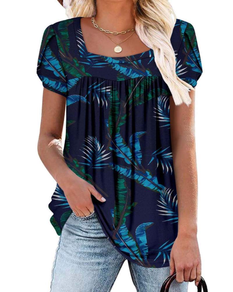 Velina Tunica Donna – Scollo Quadrato, Loose Fit & Blusa Casual per Leggings