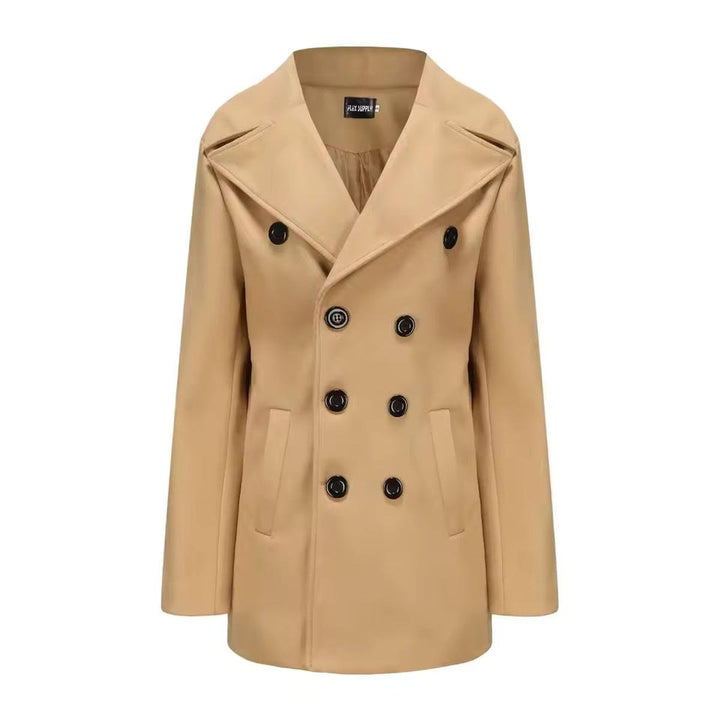 Harley Women's Peacoat in Wool – Elegant Double-Breasted Coat with Tailored Fit
