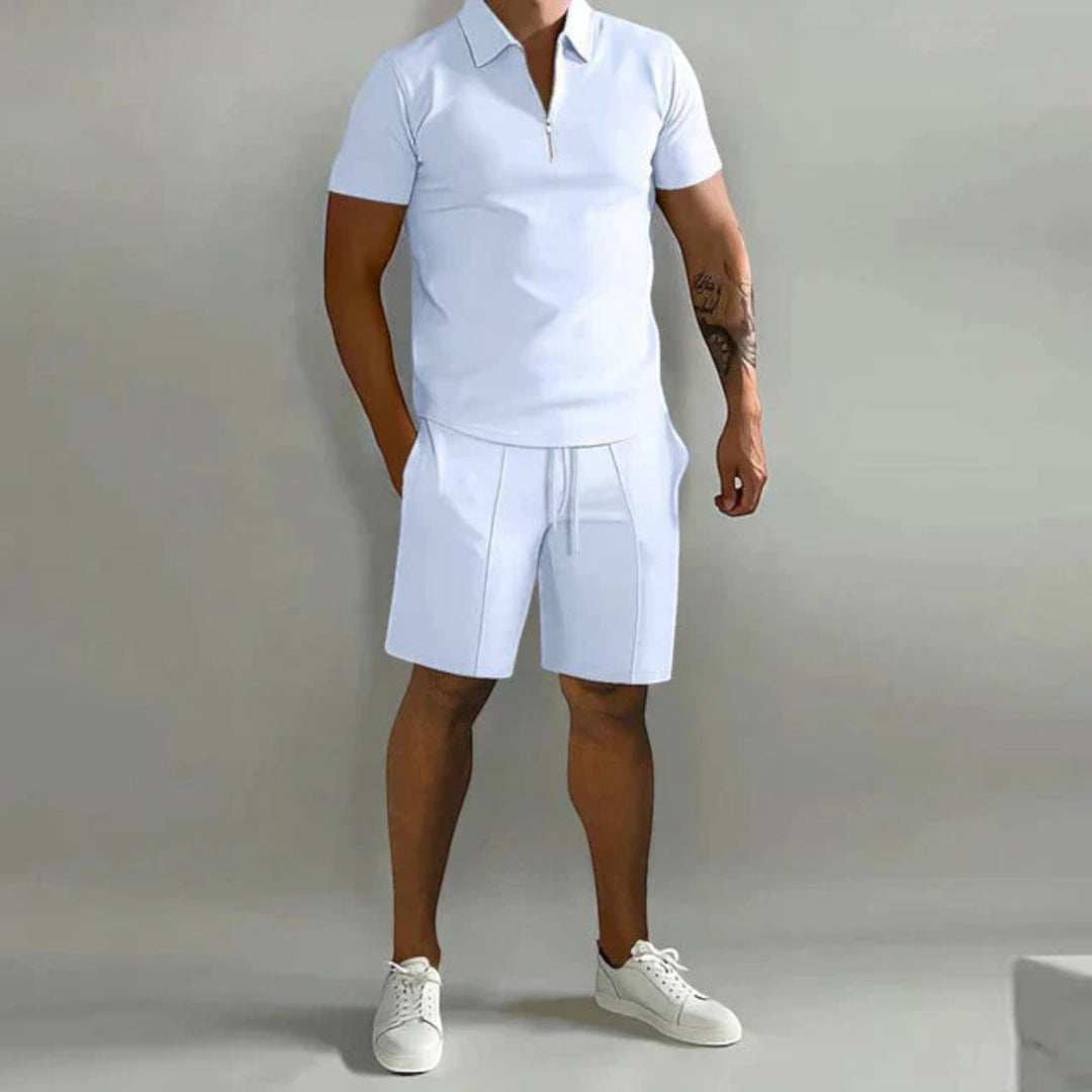 Set Elegante Di Polo E Pantaloncini Da Uomo | Estate