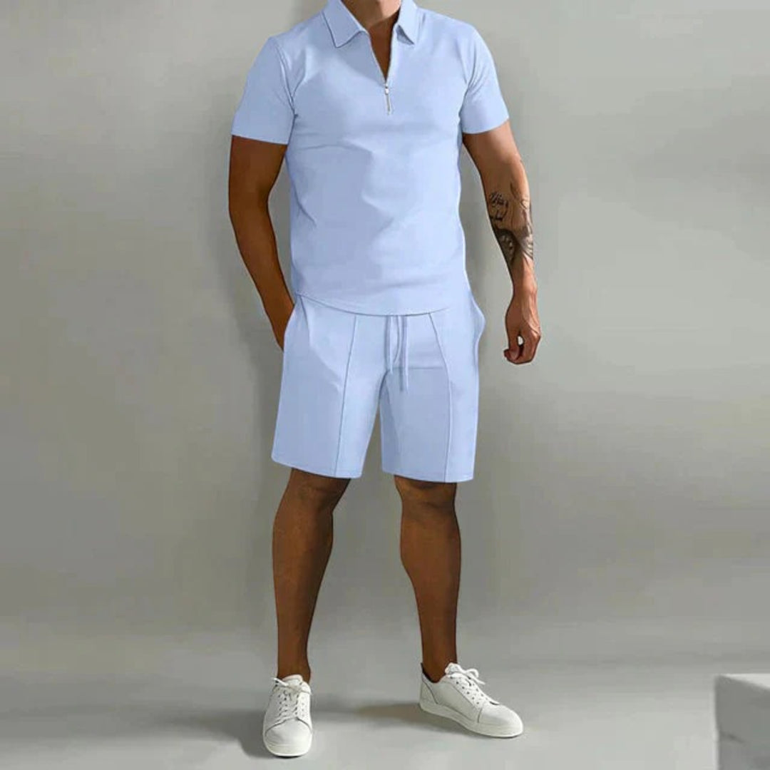 Set Elegante Di Polo E Pantaloncini Da Uomo | Estate