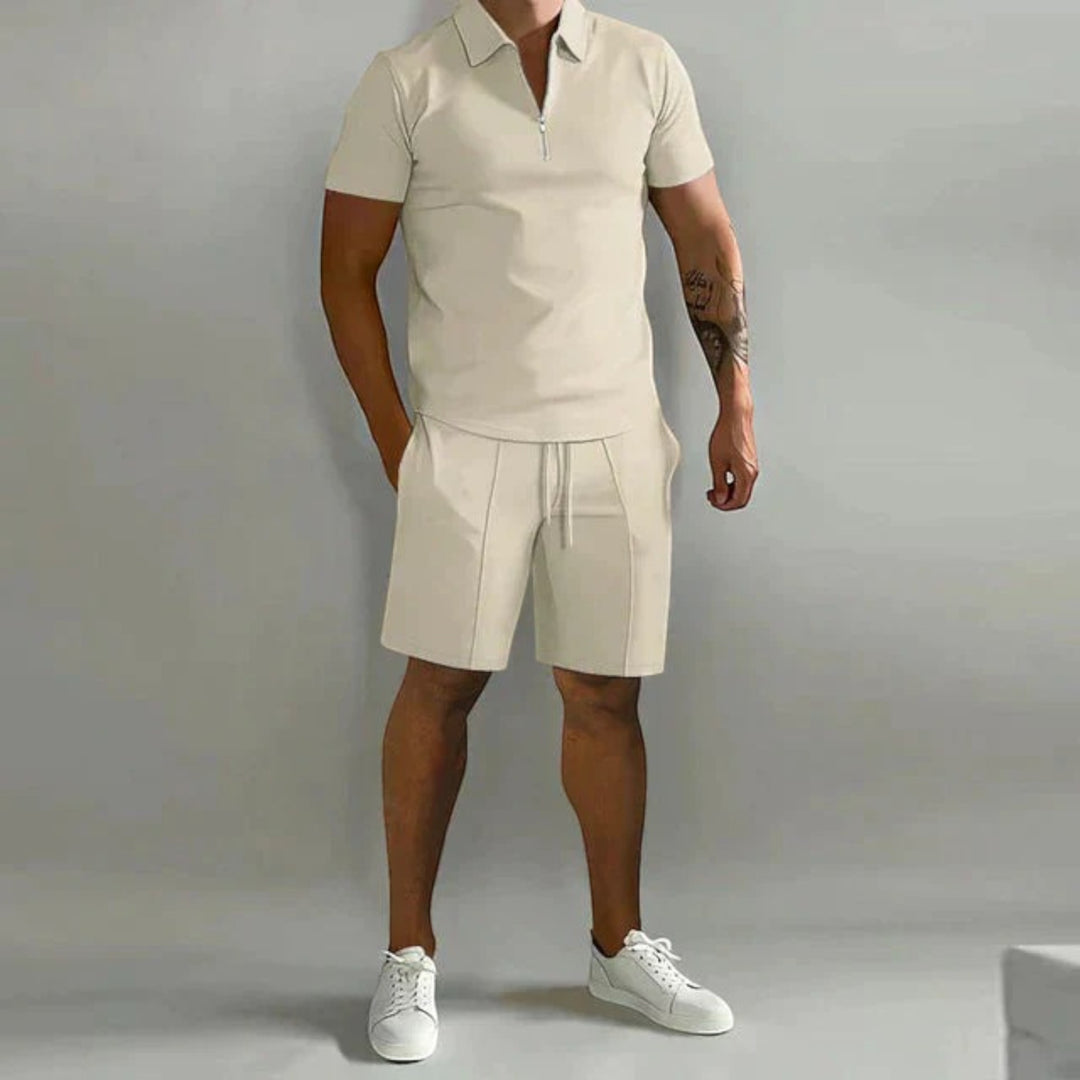 Set Elegante Di Polo E Pantaloncini Da Uomo | Estate