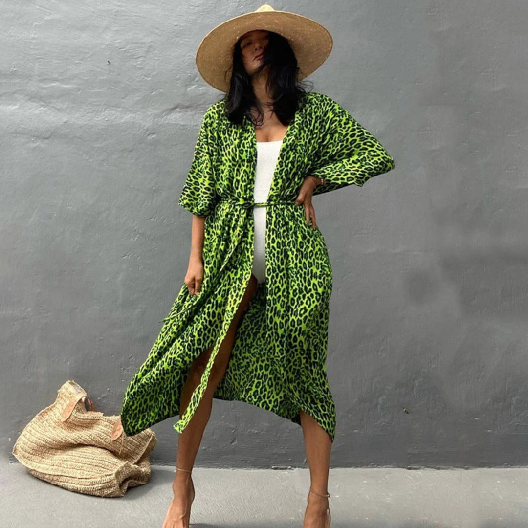 Női tie-dye mintás kimono takaró
