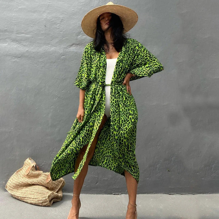 Női tie-dye mintás kimono takaró