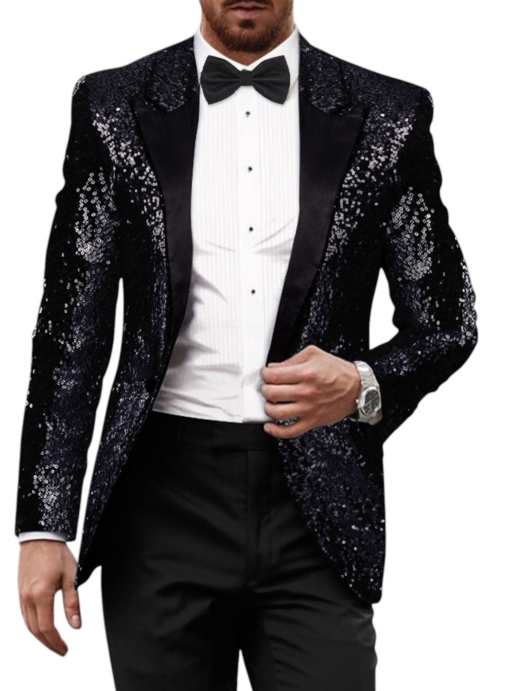 Blazer Retro med Glitter for Menn | Langermet