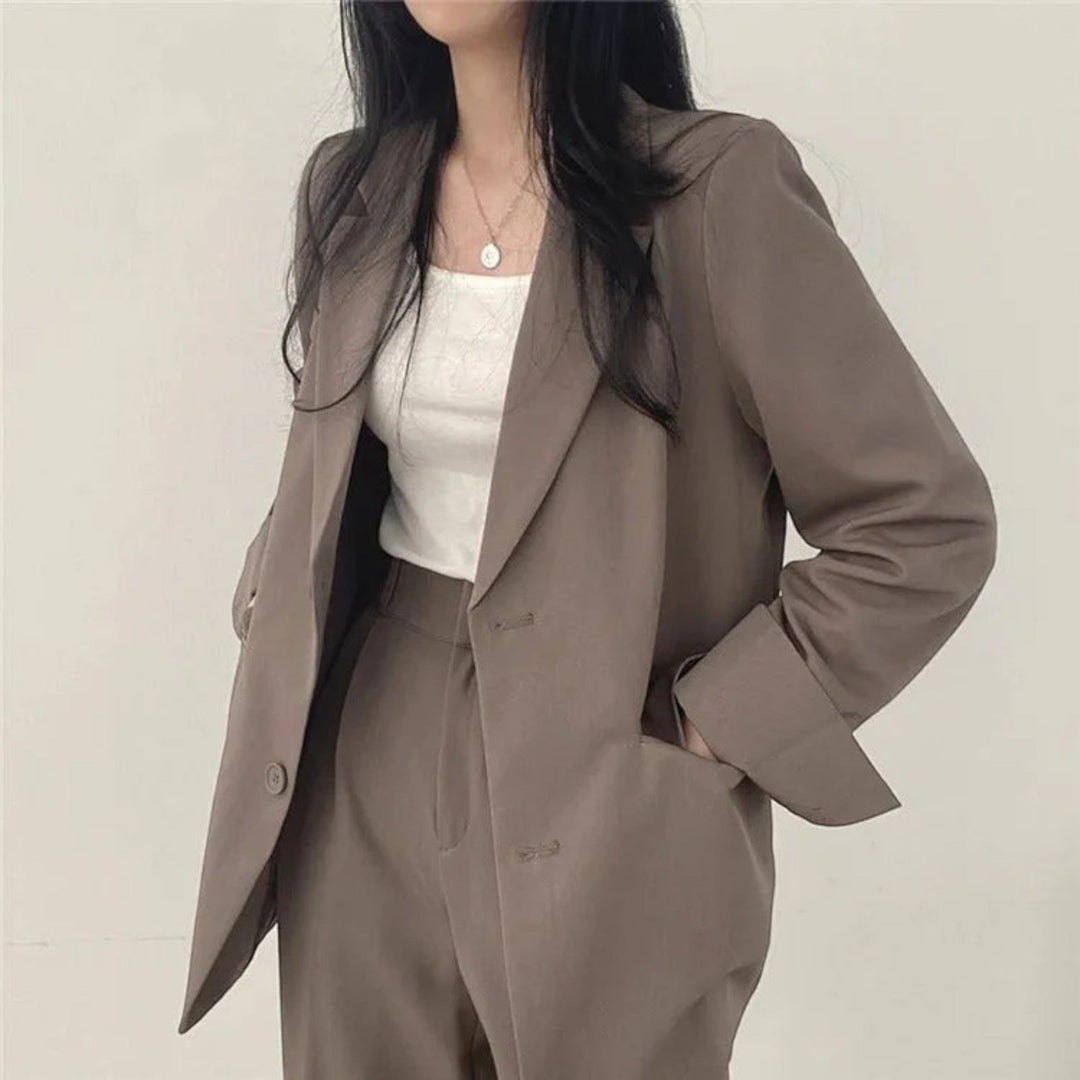 Yasmine | Dámsky oversize casual blejzer komplet