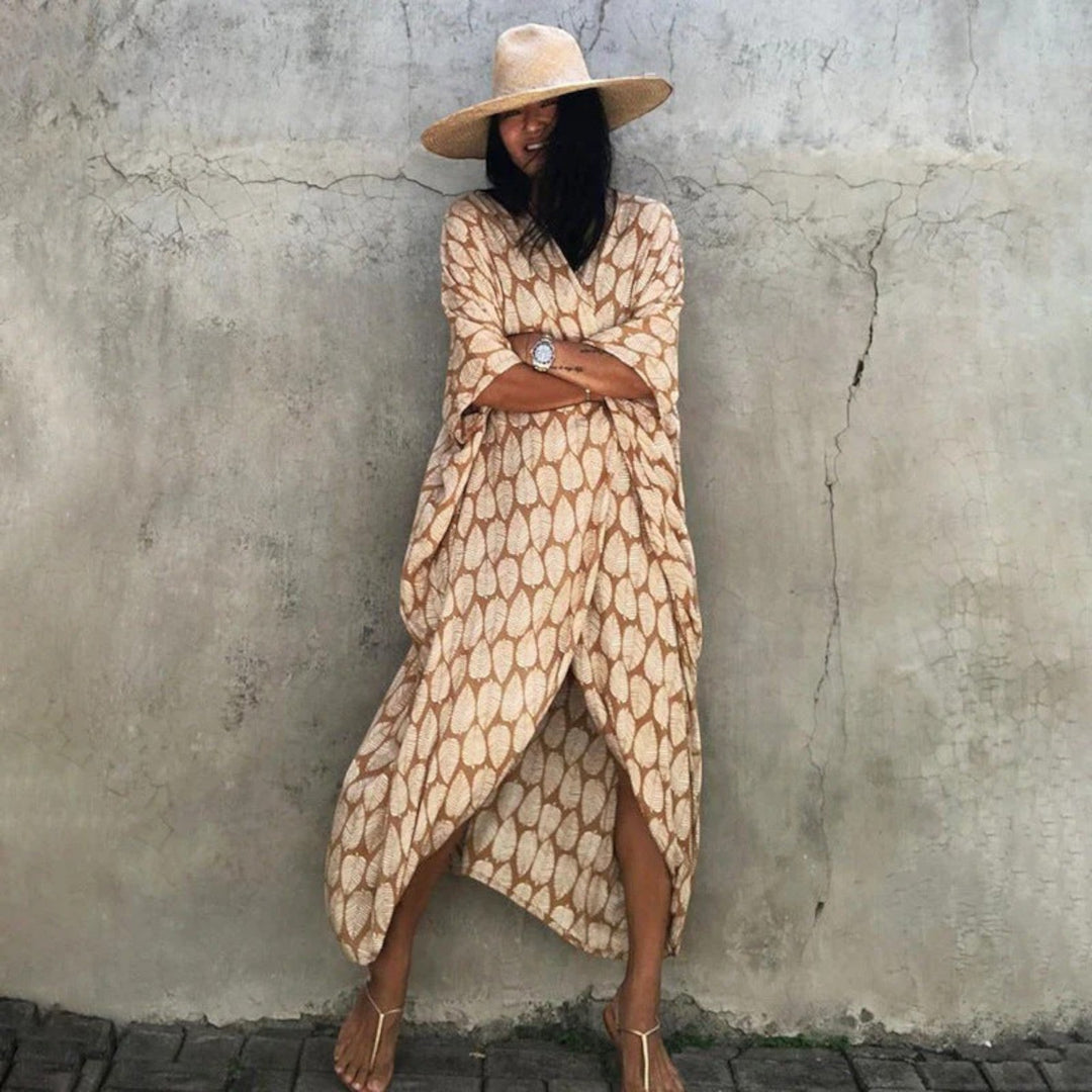 Női tie-dye mintás kimono takaró
