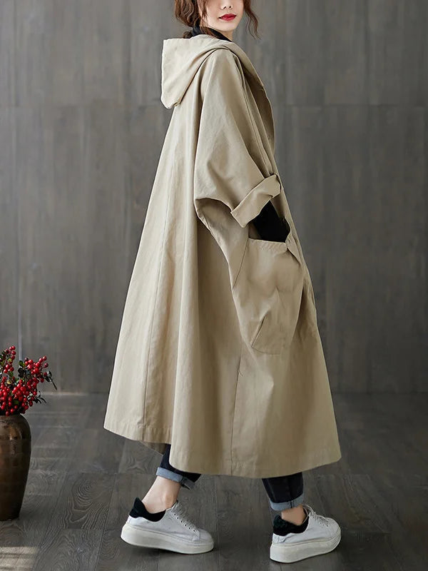 Jane Mantello Oversize Women's Hoodie – Elegant, Flowing, and Warm