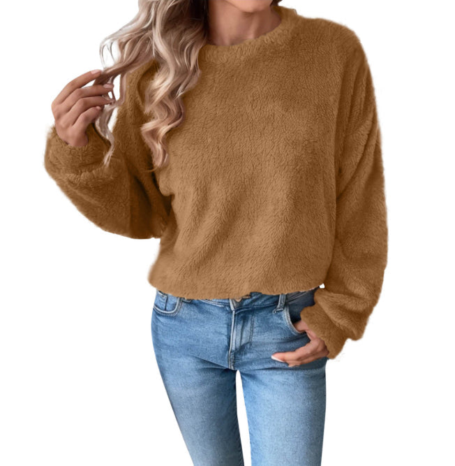 Vivian Maglione Fleece Dame – Myk og Varm Genser med Romslig Passform og Casual Stil