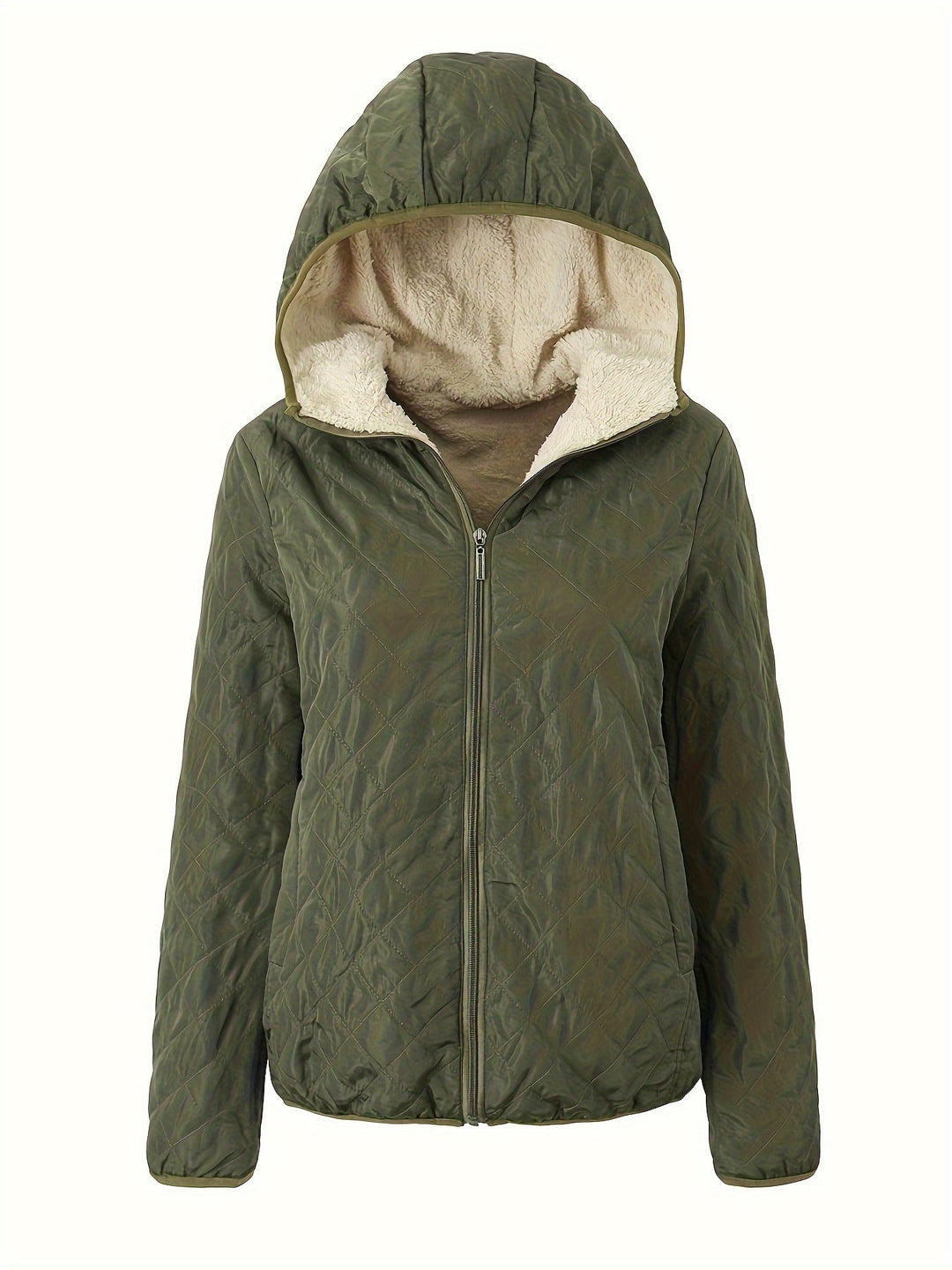 Solana Chaqueta Acolchada para Mujer – Abrigo Invernal con Capucha y Forro Suave