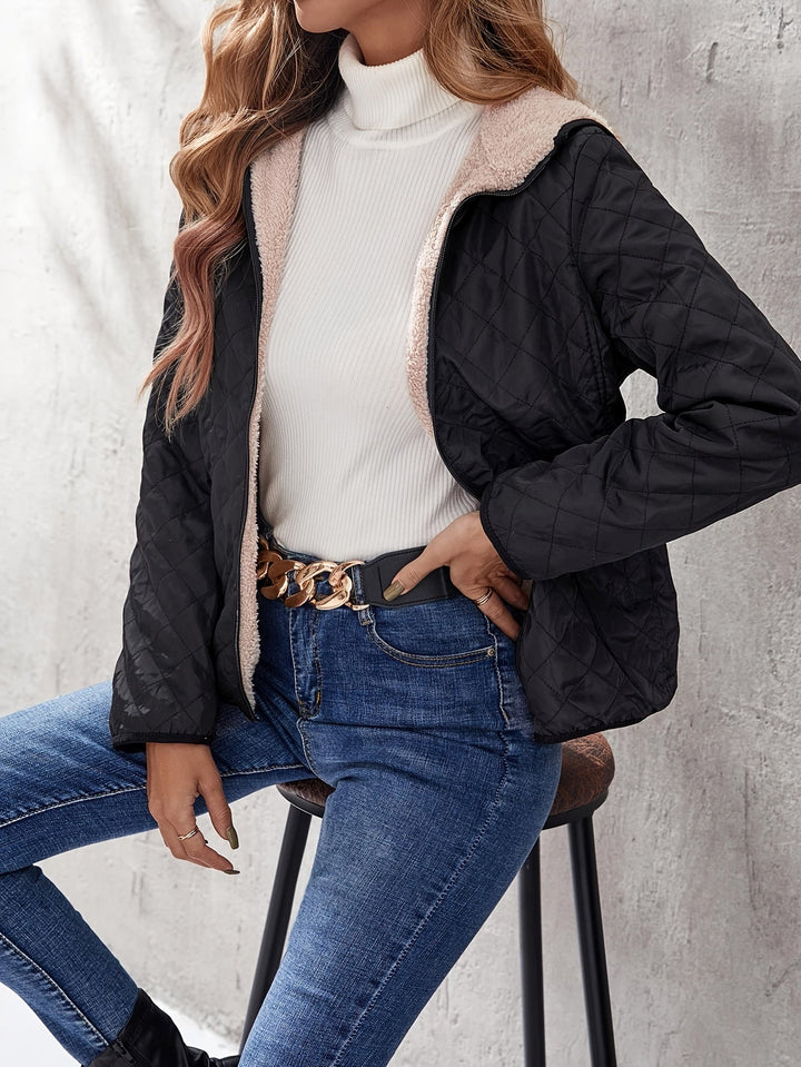 Solana Chaqueta Acolchada para Mujer – Abrigo Invernal con Capucha y Forro Suave