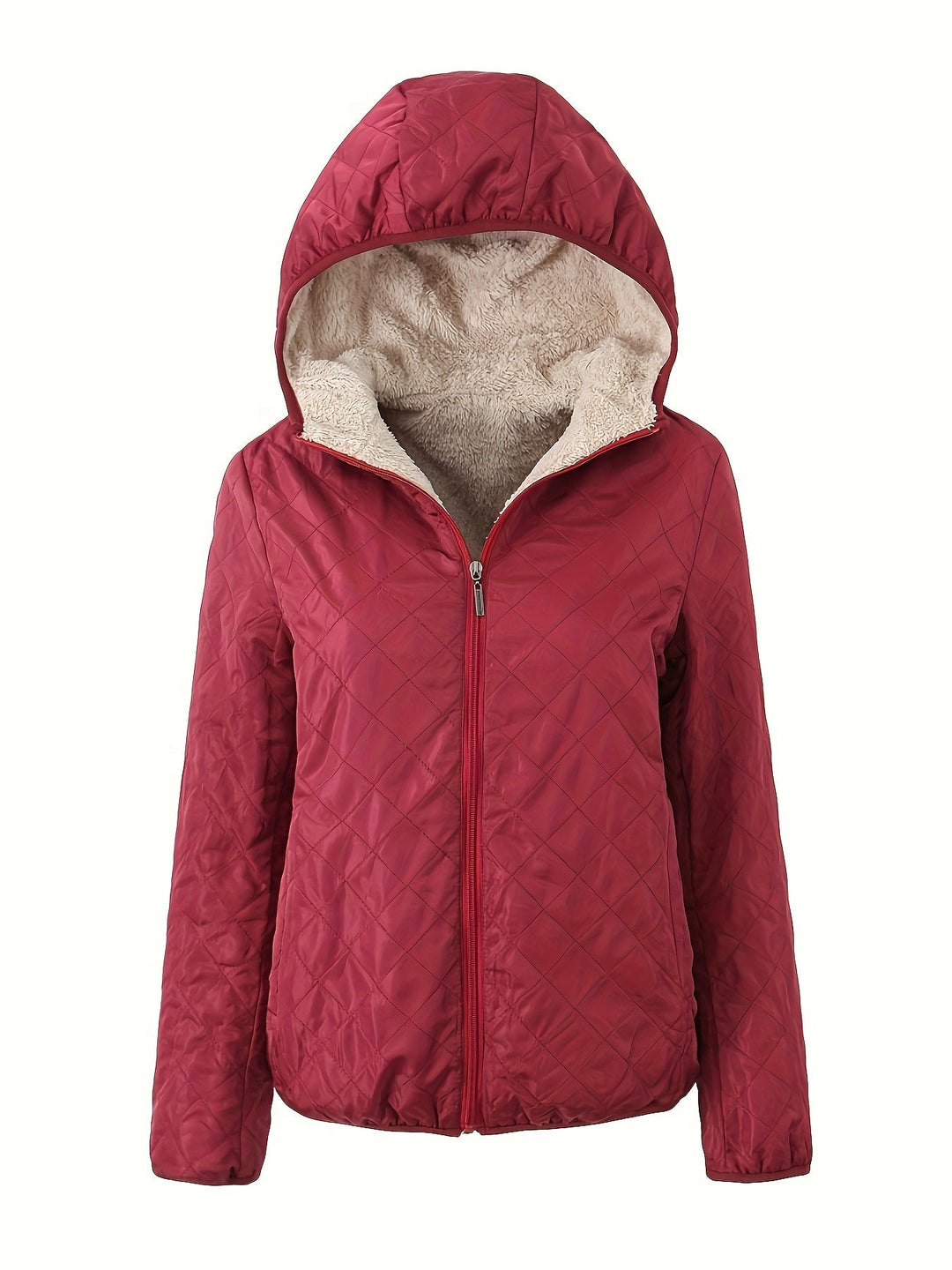 Solana Chaqueta Acolchada para Mujer – Abrigo Invernal con Capucha y Forro Suave