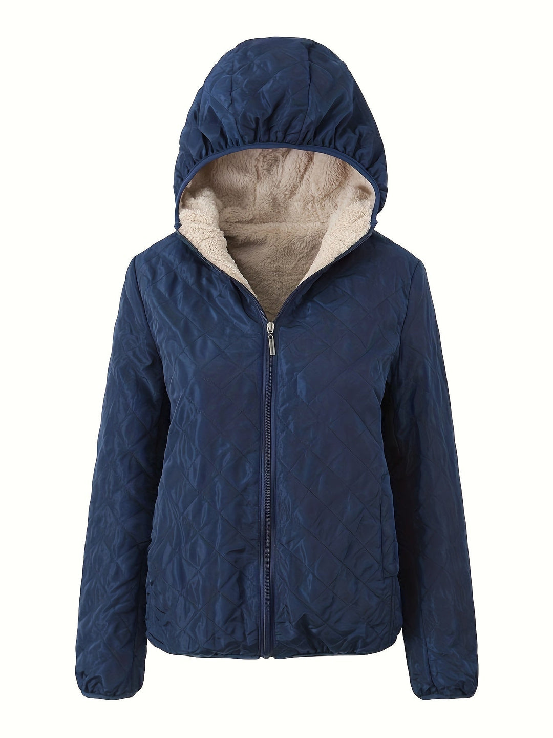 Solana Chaqueta Acolchada para Mujer – Abrigo Invernal con Capucha y Forro Suave