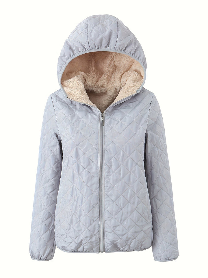 Solana Chaqueta Acolchada para Mujer – Abrigo Invernal con Capucha y Forro Suave