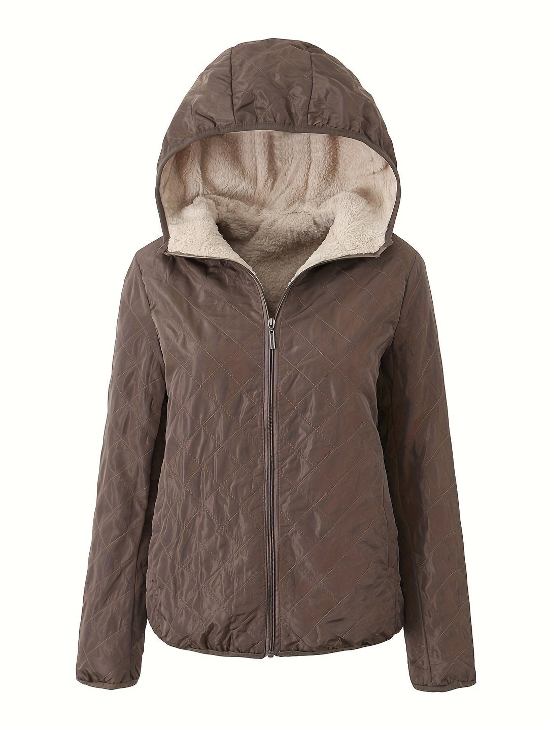 Solana Chaqueta Acolchada para Mujer – Abrigo Invernal con Capucha y Forro Suave