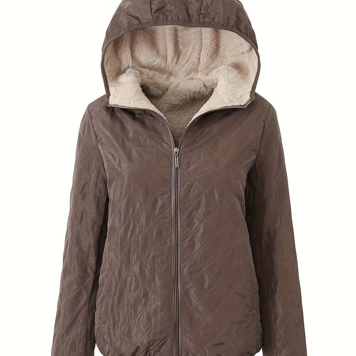 Solana Chaqueta Acolchada para Mujer – Abrigo Invernal con Capucha y Forro Suave