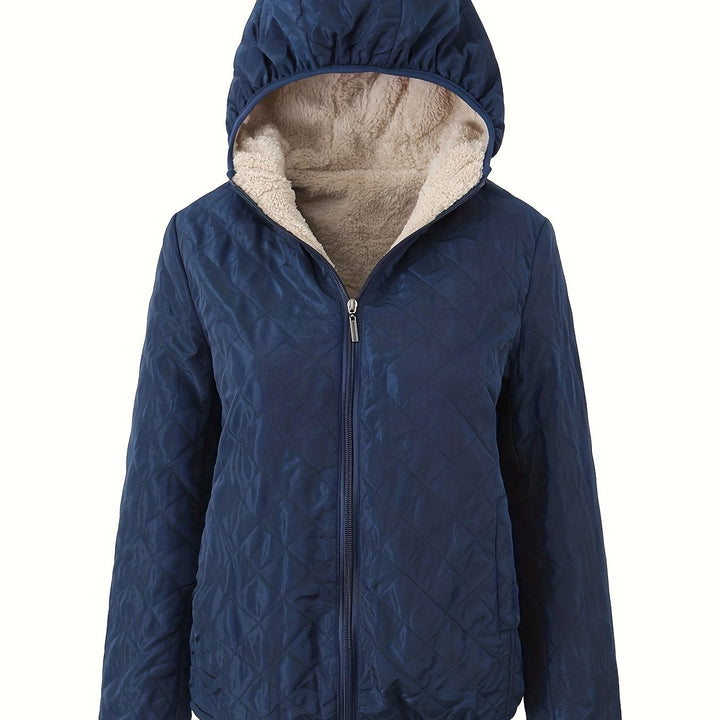 Solana Chaqueta Acolchada para Mujer – Abrigo Invernal con Capucha y Forro Suave