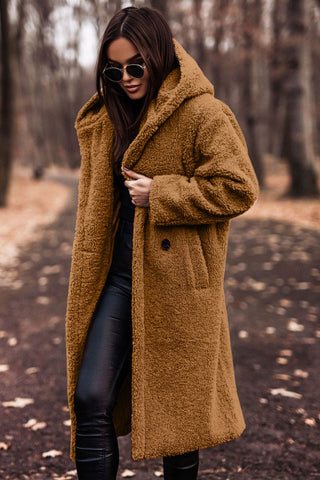 Clementine Abrigo Teddy Mujer Largo – Cálido, Elegante y de Ecopiel