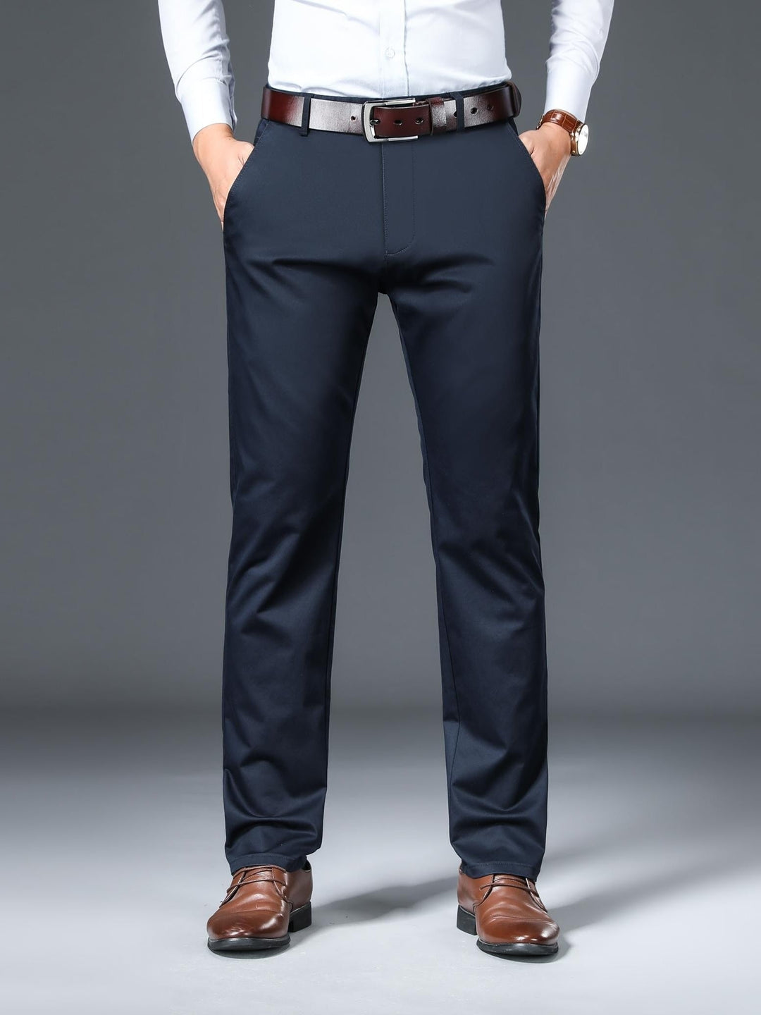 Pantalone Leggermente Elasticizzato Da Uomo | Formale