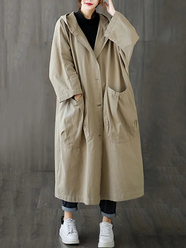 Jane Mantello Oversize Women's Hoodie – Elegant, Flowing, and Warm