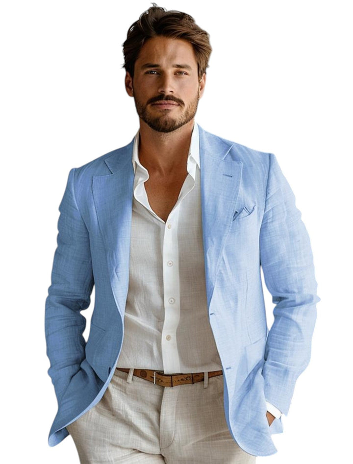 Linen Blazer For Men | Long Sleeve