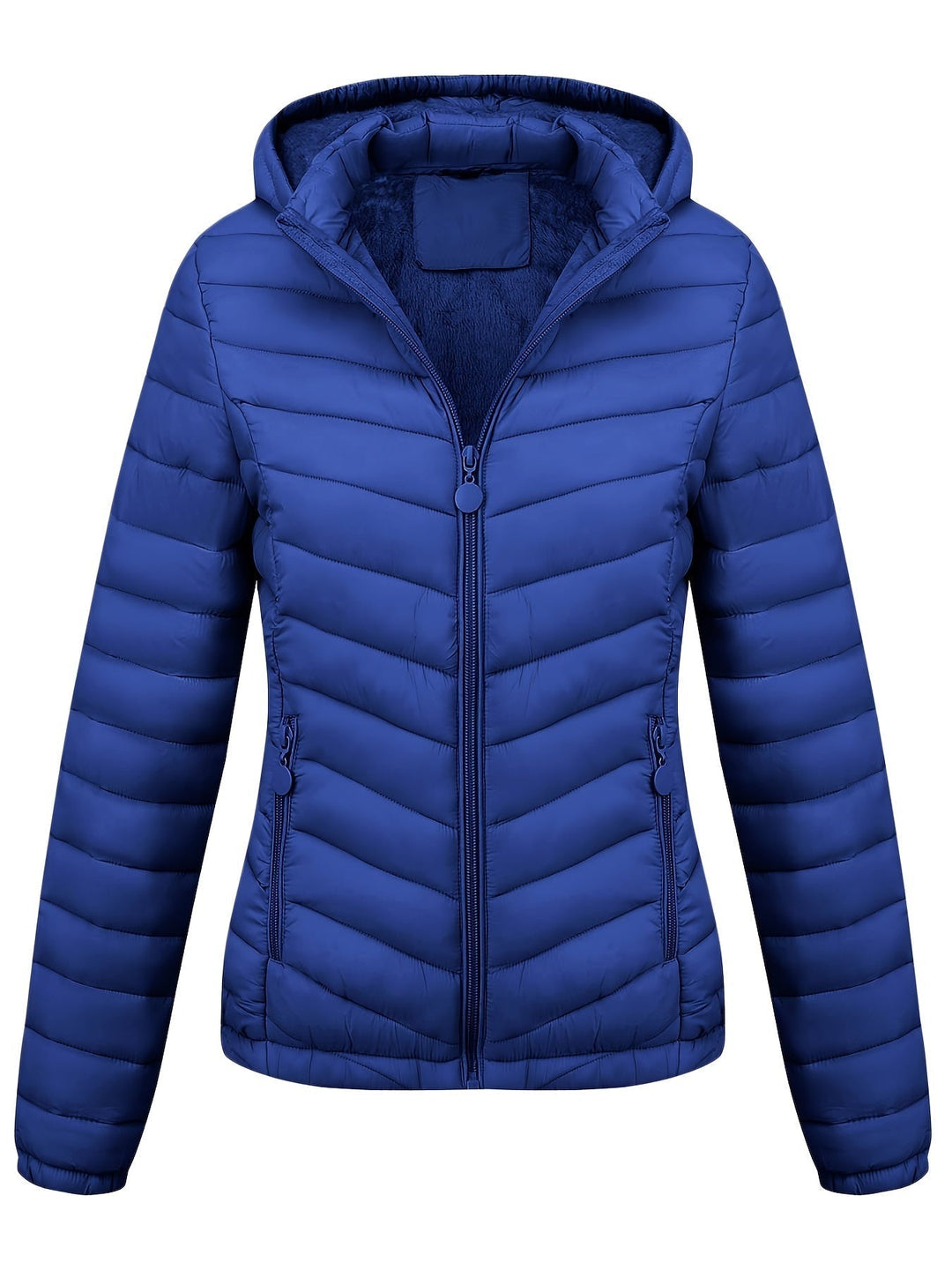 Fien Giacca Trapuntata Donna – Cappotto Invernale con Motivo Chevron e Vestibilità Slim
