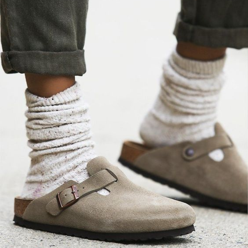 Mocasines Unisex De Piel | Con Detalle Hebilla