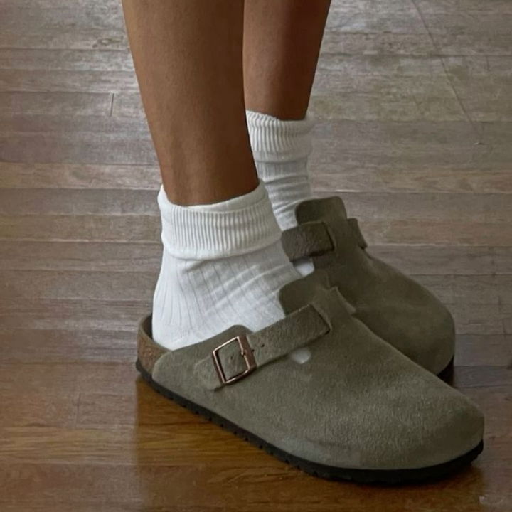 Mocasines Unisex De Piel | Con Detalle Hebilla