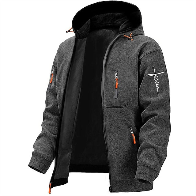 Evan Veste d'Hiver Homme avec Capuche et Fermeture Éclair – Doublure Chaude & Style Décontracté Moderne