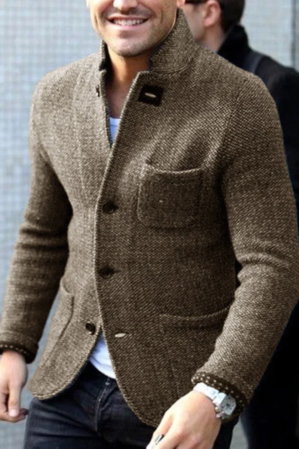 Cardigan Daniel pentru Bărbați din Tricot – Design Vintage Unic, Confort și Stil Casual