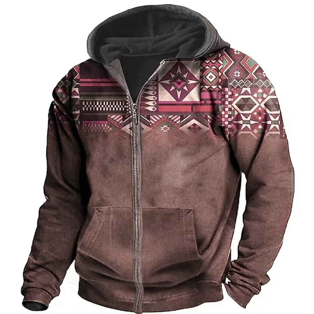 Marco Men's Winter Jacket with Hood and Zip – Unique Design & Casual Comfort
